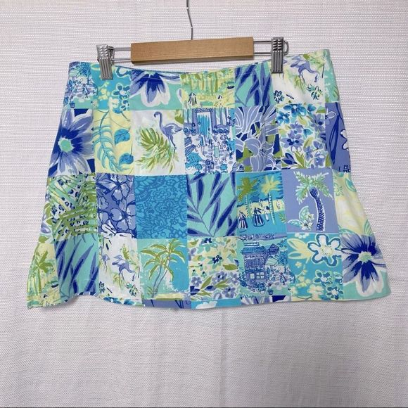 Palm Lily Skirt, Skirt-Short Mini Floral Sz6 - Picture 3 of 9